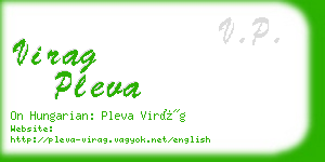 virag pleva business card